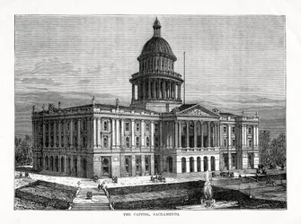 Le Capitole, Sacramento, Californie, États-Unis, 1877