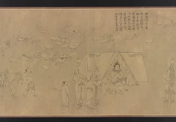 La Captivité de Cai Wenji, dynastie Ming, 14e-15e siècle