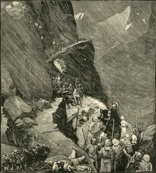 Les Carthaginois traversant les Alpes, 1890