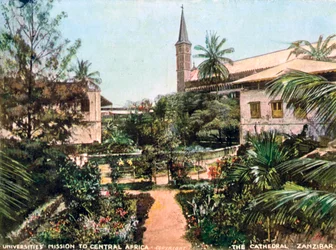 La cathédrale, Zanzibar, Tanzanie, Afrique, 1904