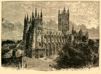 La cathédrale depuis le sud-ouest, 1898