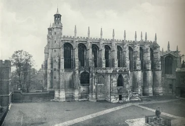 La chapelle, depuis le toit de Long Chamber, 1926