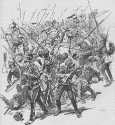 La Charge des lanciers autrichiens, 1902
