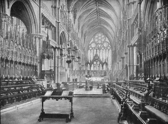 Le Chœur, Cathédrale de Lincoln, 1902