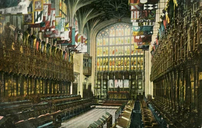 Le chœur de la chapelle Saint-Georges, château de Windsor, 1904