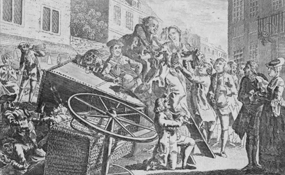 Le Carrosse renversé, 18e siècle