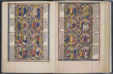 La Création. Bible moralisée Codex Vindobonensis 2554, ca 1250