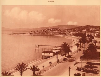 La Croisette et Mont Chevalier, Cannes, 1930