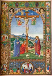 La Crucifixion : avec la Vierge, Marie-Madeleine et Saint Jean, vers 1500