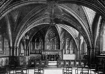 La chapelle de la crypte, Westminster, vers 1920