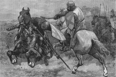 La mort de Bohun, 16 mars 1322, vers 1880