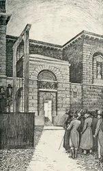 La porte des débiteurs, prison de Newgate, Londres