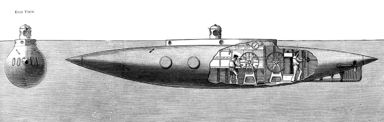 Le sous-marin Nautilus, 1887