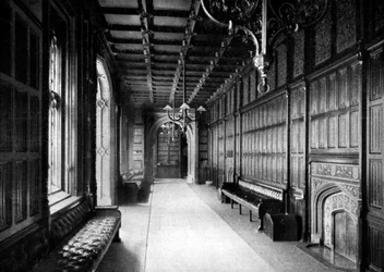 Le hall de division, Chambre des communes, Westminster, Londres, 1926