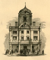 Le théâtre des jardins du Dorset, Whitefriars, 1897