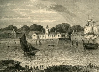 Les hospices du duc de Norfolk, en 1796, vers 1878