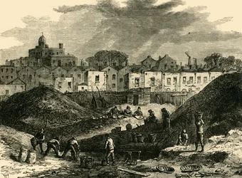 Les tas de poussière, Somers Town, en 1836, vers 1876