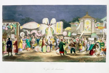 Le Festival des Lanternes, Chine, 1824-1827