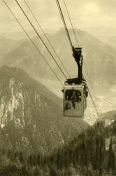 Le téléphérique de Feuerkogel, Haute-Autriche, c1935