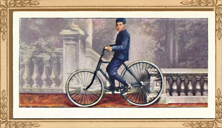 Le premier vélo à pneus pneumatiques, 1939