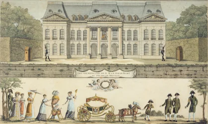 Les premiers pas du Roi de Rome au Château de Meudon, 19ème siècle