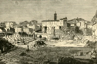 Le Forum à Rome, 1890