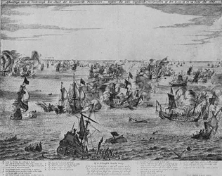 La bataille des quatre jours, vers 1667