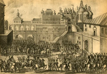Les Français entrent dans la ville de Moscou, septembre 1812