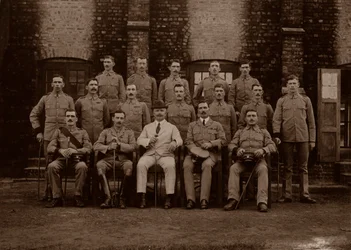 La police de garnison des 1er Royal Munster Fusiliers, Rangoon, Birmanie, 1913