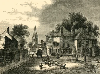 La maison de la porte, Highgate, en 1820, vers 1876