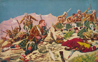 Les Gordon Highlanders. Comment le joueur de cornemuse Findlater a remporté la V.C. à Dargai, 1897