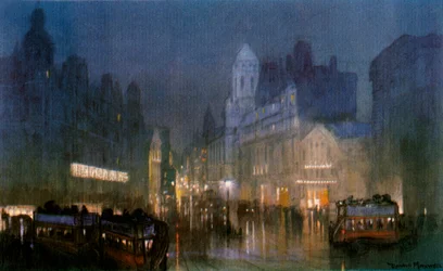 Le Grand Canal de Tottenham Court Road, vers 1900-1940