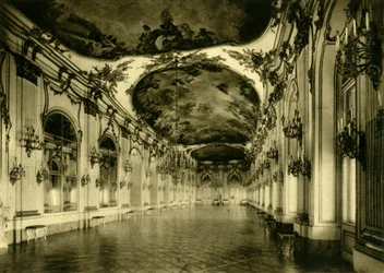 La Grande Galerie, Palais de Schönbrunn, Vienne, Autriche, vers 1935