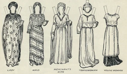 La Grande Galerie du Costume Britannique : Tenues variées portées à l