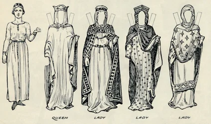 La Grande Galerie du Costume Britannique : Diverses robes portées à l