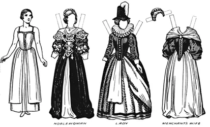 La Grande Galerie du Costume Historique : Robe portée sous le règne de Jacques Ier