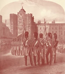 Les Grenadier Guards au palais de St. James, 1909