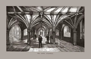 La crypte de Guild-Hall, 1886