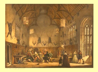 Le Hall, Athelhampton, Dorset, vers 1838