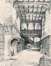 La salle de North Mymms, Herts, 1898