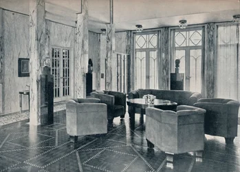 Le hall du palais Stoclet, Bruxelles, Belgique, v. 1914