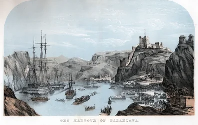 Le port de Balaklava, guerre de Crimée, vers 1854, vers 1860