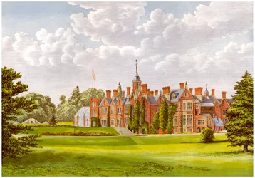 Le Hendre, Monmouthshire, Pays de Galles, maison de la famille Rolls, vers 1880