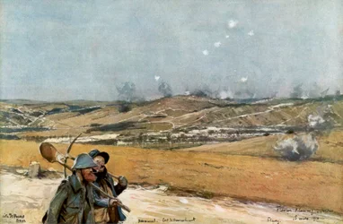 Les collines et le fort de Douaumont, Verdun, France, 18 mars 1916, 1926