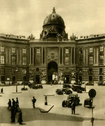 Le Hofburg, Vienne, Autriche, vers 1935