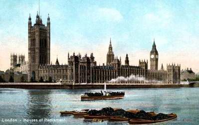 Les Chambres du Parlement, Westminster, Londres, début du XXe siècle