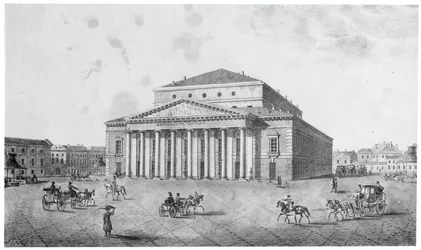 Le Théâtre Impérial Bolchoï Kamenny, Saint-Pétersbourg, Russie, années 1820