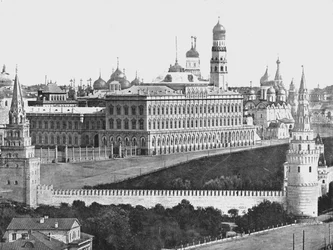 Le Palais impérial dans le Kremlin, Moscou, Russie, 1895
