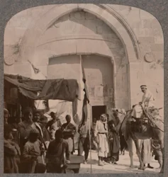 La porte de Jaffa fermée, montrant l