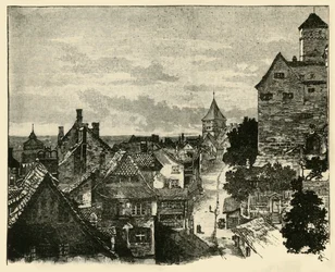 Le Kaiserberg, Nuremberg, 1890